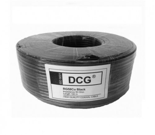 DCG RG-59cu black-2x0.50 - 100 м. Комбінований кабель